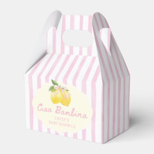 Ciao Bambina Gelbe Zitronen-Baby-Shower-Geschenkbo Geschenkschachtel