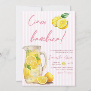 Ciao Bambina Lemon Baby Shower Einladung