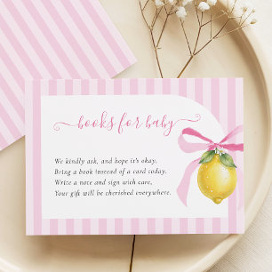 Ciao Bambina Pink Lemon Bücher für Baby-Karte Begleitkarte