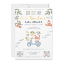 Ciao Bambino Amalfi-Küste Baby Shower Einladung