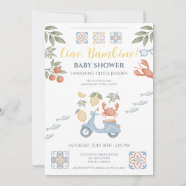 Ciao Bambino Amalfi-Küste Baby Shower Einladung
