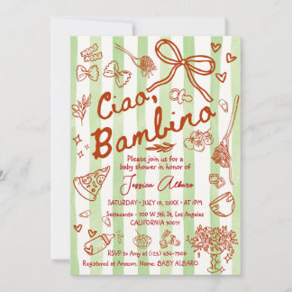Ciao Bambino Baby Shower Einladung