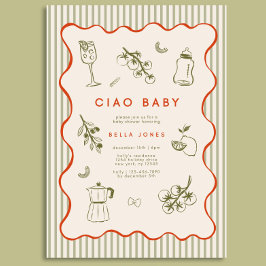 Ciao Bambino Baby Shower Einladungsvorlage Einladung