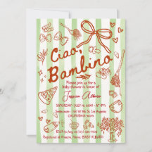 Ciao Bambino Baby Shower Invitation