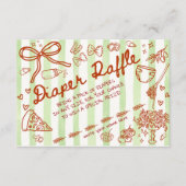 Ciao Bambino Green - Diaper Raffle Begleitkarte (Vorderseite)