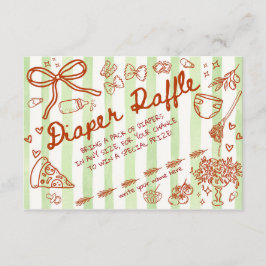 Ciao Bambino Green - Diaper Raffle Begleitkarte