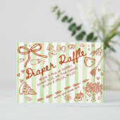 Ciao Bambino Green - Diaper Raffle Begleitkarte (Stehend Vorderseite)