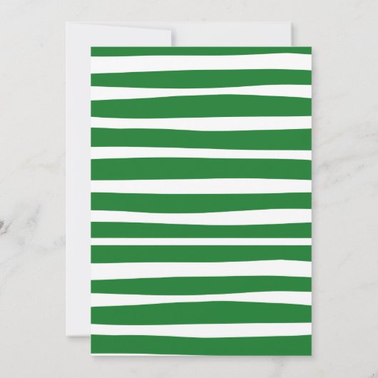 Ciao Bambino Green Italian Baby Shower Einladung (Rückseite)