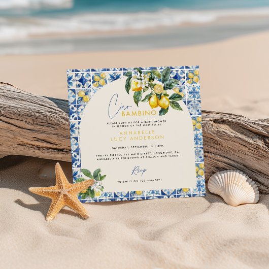 Ciao Bambino Grieche Zitronenbrause Einladung