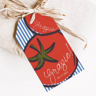 Ciao Bambino Italienisch Blau Grazie Favor Geschenkanhänger