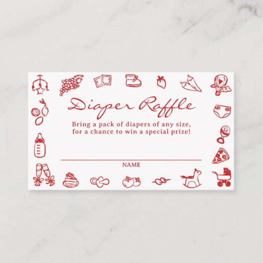 Ciao Bambino Italienische Babydusche Windelwanne R Begleitkarte (Vorderseite)