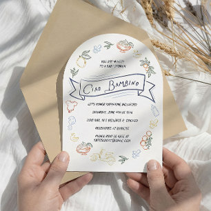 Ciao Bambino Italienische Babyparty-Einladung Einladung