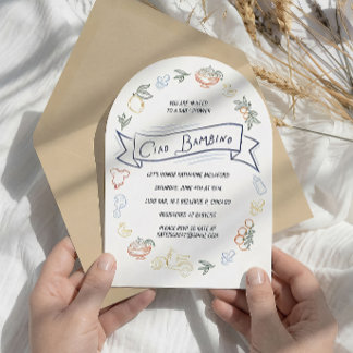 Ciao Bambino Italienische Babyparty-Einladung Einladung