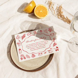 Ciao Bambino Italienische Bücher für Babydusche Begleitkarte