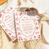 Ciao Bambino Italienische Illustrierte Babydusche Einladung