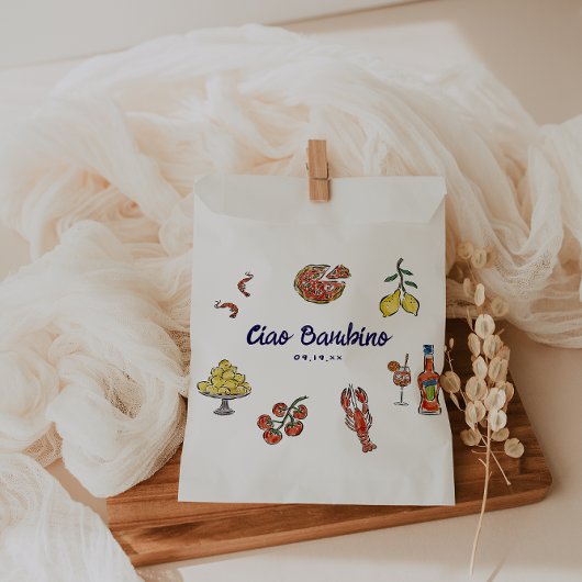 Ciao Bambino Italienische Mediterrane Babydusche Geschenktütchen