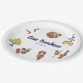 Ciao Bambino Italienische Mediterrane Babydusche Pappteller (Schrägansicht)