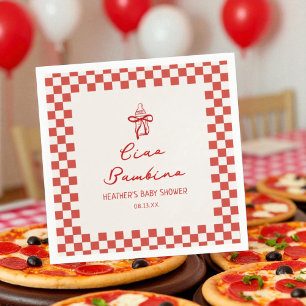 Ciao Bambino Italienische Pizza Baby Dusche Serviette