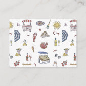 Ciao Bambino | Italienische Summer Baby Dusche Begleitkarte (Rückseite)