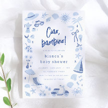 Ciao Bambino Italienischer blauer Junge Baby-Party