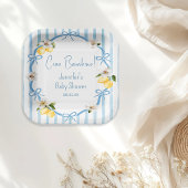 Ciao Bambino Lemon Italienische Summer Baby Dusche Pappteller