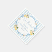 Ciao Bambino Lemon Italienische Summer Baby Dusche Serviette (Ecke)