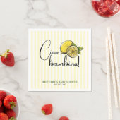 Ciao Bambino Lemon Italienische Summer Baby Dusche Serviette (Beispiel)