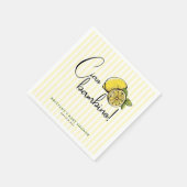 Ciao Bambino Lemon Italienische Summer Baby Dusche Serviette (Ecke)