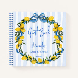 Ciao bambino lemons Italian baby Dusche Gästebuch Notizblock