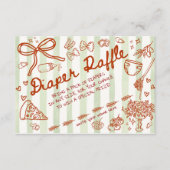 Ciao Bambino Olive Green - Diaper Raffle Begleitkarte (Vorderseite)