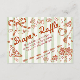 Ciao Bambino Olive Green - Diaper Raffle Begleitkarte