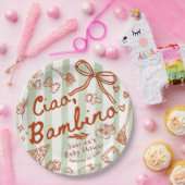 Ciao Bambino Olive Green Pappteller (Party)