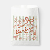Ciao Bambino (Olivgrün) Geschenktütchen (Vorderseite)