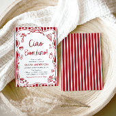 Ciao Bambino Whimsical Italienische Pizza Baby Dus Einladung