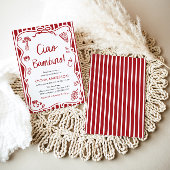 Ciao Bambino Whimsical Italienische Pizza Baby Dus Einladung