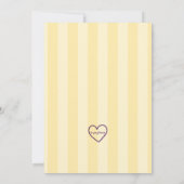 Ciao Bambio(a), Italian, Lemon, Baby Shower Einladung (Rückseite)