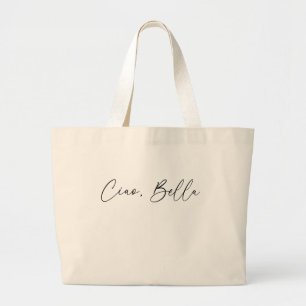 Ciao, Bell Women's Modern T - Shirt Hallo, schön Jumbo Stoffbeutel