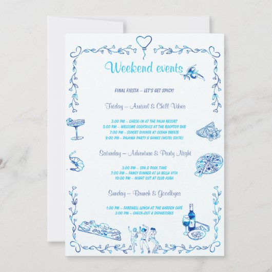 Ciao Bella Bachelorette Vorlage (Rückseite)