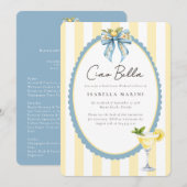 Ciao Bella Bachelorette Weekend Invitation Einladung (Vorne/Hinten)