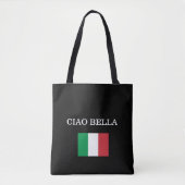 CIAO BELLA Black Italy Flag Tasche (Vorderseite)