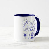 Ciao Bella Blue Coquette Bow Italian Summer Tasse (VorderseiteRechts)