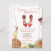 Ciao Bella Brautparty Einladung (Vorderseite)