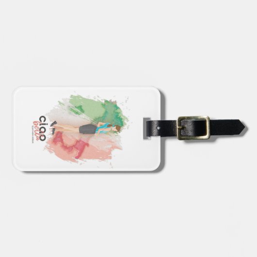 "ciao bella" Gepäckanhänger (Vorderseite horizontal)