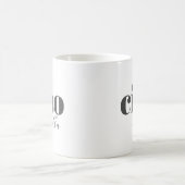 Ciao Bella Hello Beautiful Modern Typografy Kaffeetasse (Mittel)