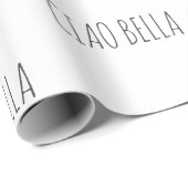 Ciao bella | Hi schön Geschenkpapier (Rolleneckpunkt)