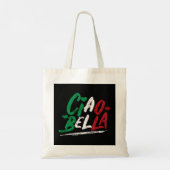Ciao Bella Italia Flag Hoodie, Italienischer Hoodi Tragetasche (Rückseite)