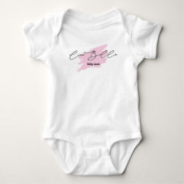 Ciao Bella Italian Brush Stroke Baby Name T - Shir Baby Strampler