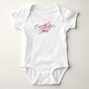 Ciao Bella Italian Brush Stroke Baby Name T - Shir Strampler