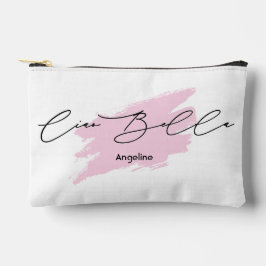 Ciao Bella Italian Brush Stroke Name Makeup Pouch Zubehörtasche
