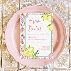 Ciao Bella Italian Lemon Brautparty Einladung